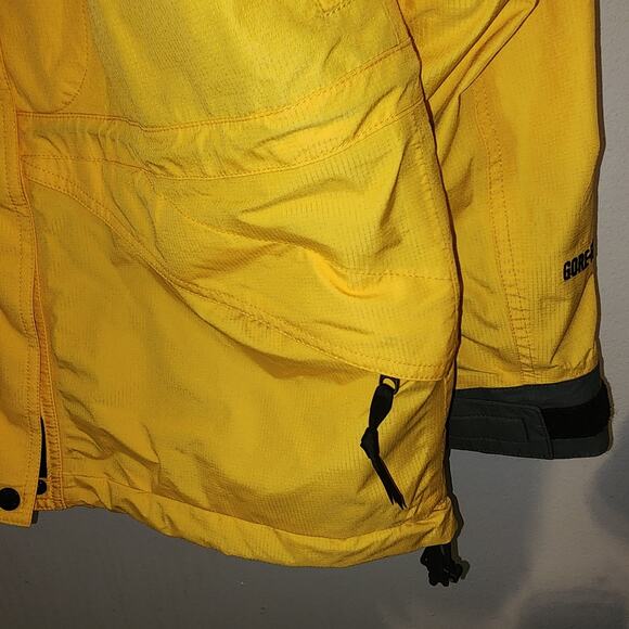 Vintage 90s The North Face Gore-Tex Yellow Grey Ski Jacket Women's Sz M EUC - Picture 9 of 11